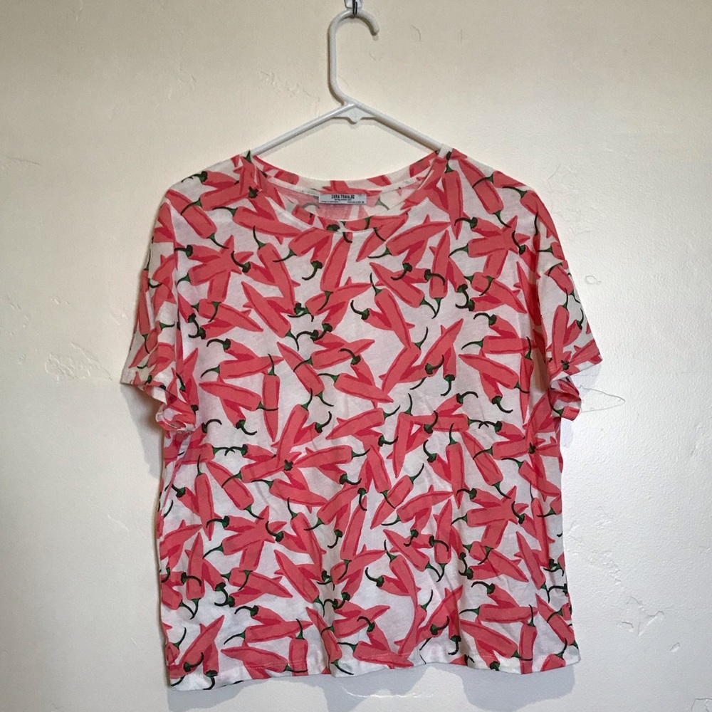 Pink chili pepper t-shirt